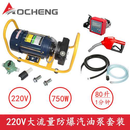 厂家供应220V电动防爆小型油泵汽油柴油煤油电动定量防爆汽油机