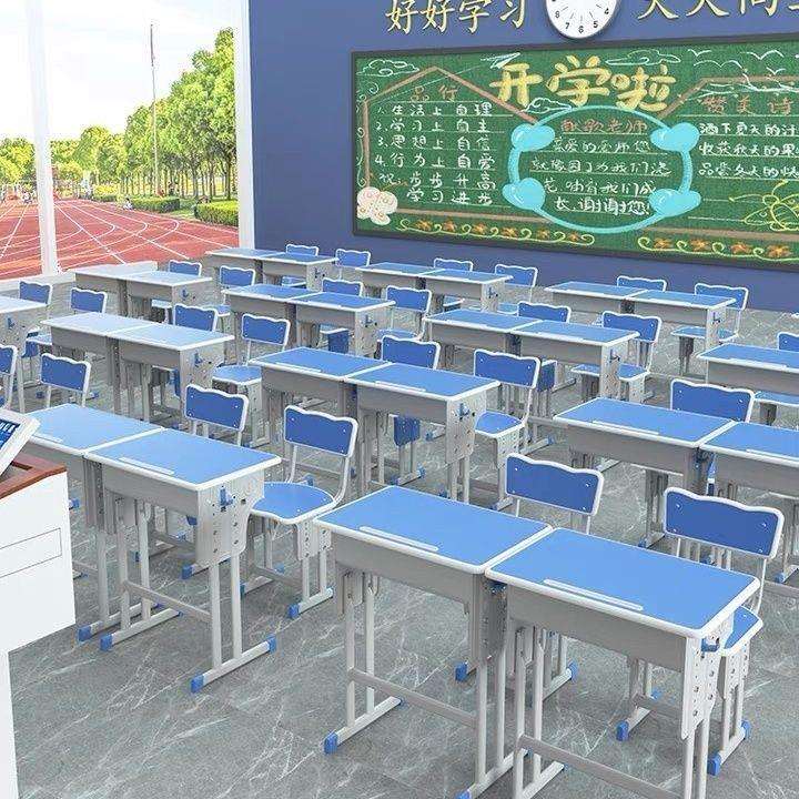 多套优惠课桌学习桌灰色托管班兴趣班补习班加固零售写字桌