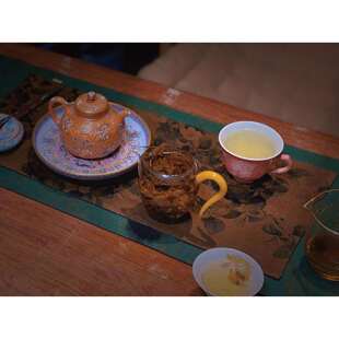 慢蓝香云纱茶席真丝刺绣织锦缎棉麻老料中式 小茶桌垫 复古手工长款