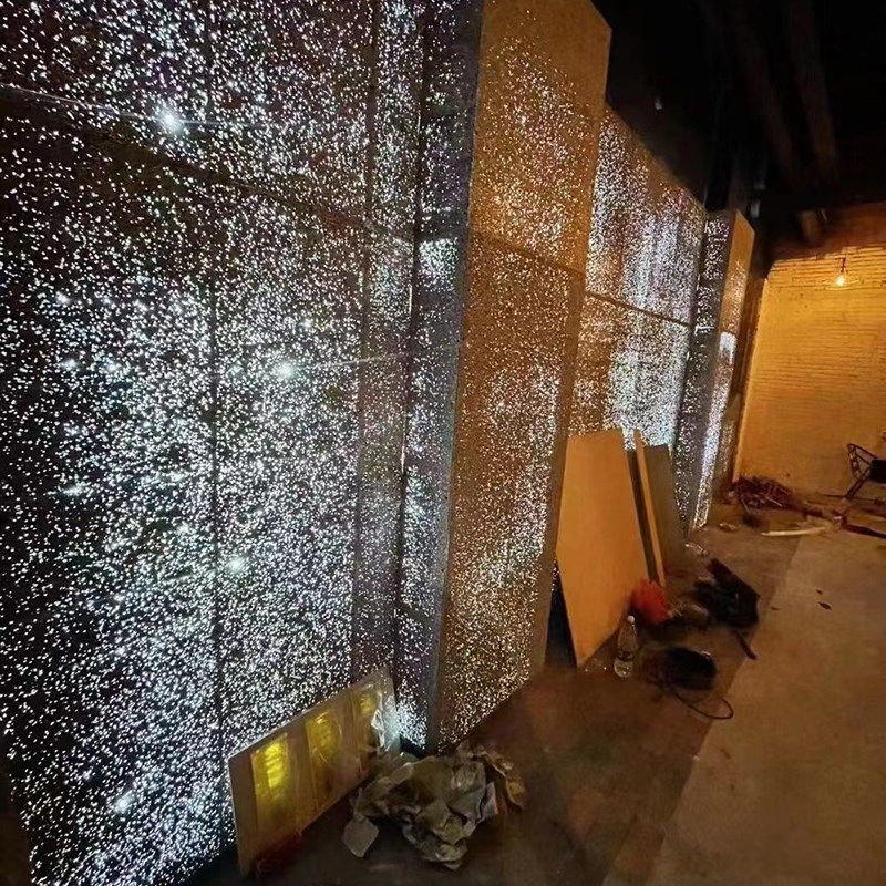 新型门头装饰 材料透光泡沫铝板发光发泡铝防火隔音店铺墙面天花