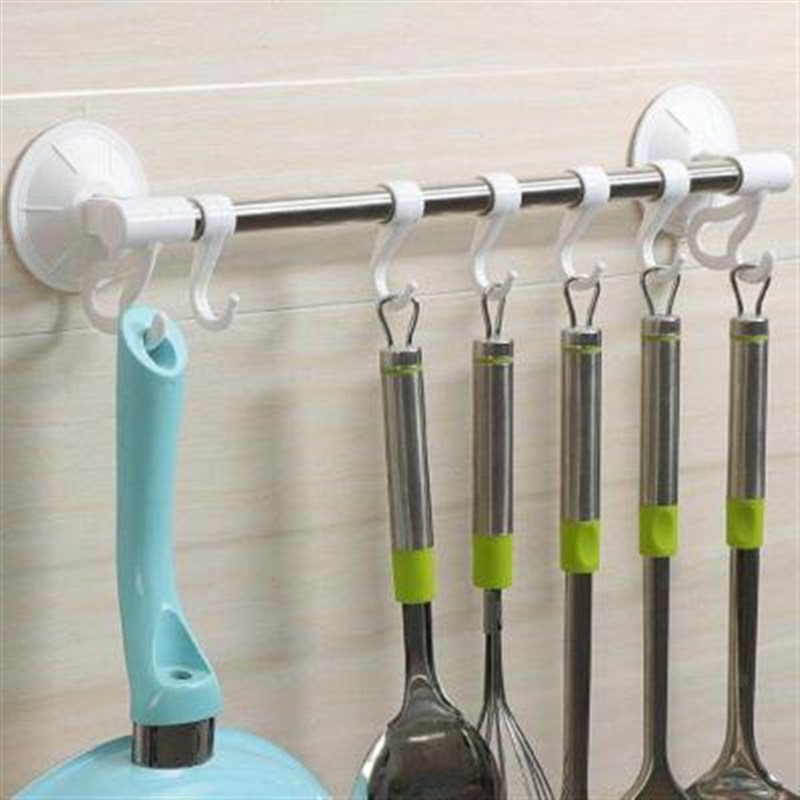 厨房挂钩置物架免打孔吸盘式壁挂卫生间挂衣架洗手间浴室毛巾挂架