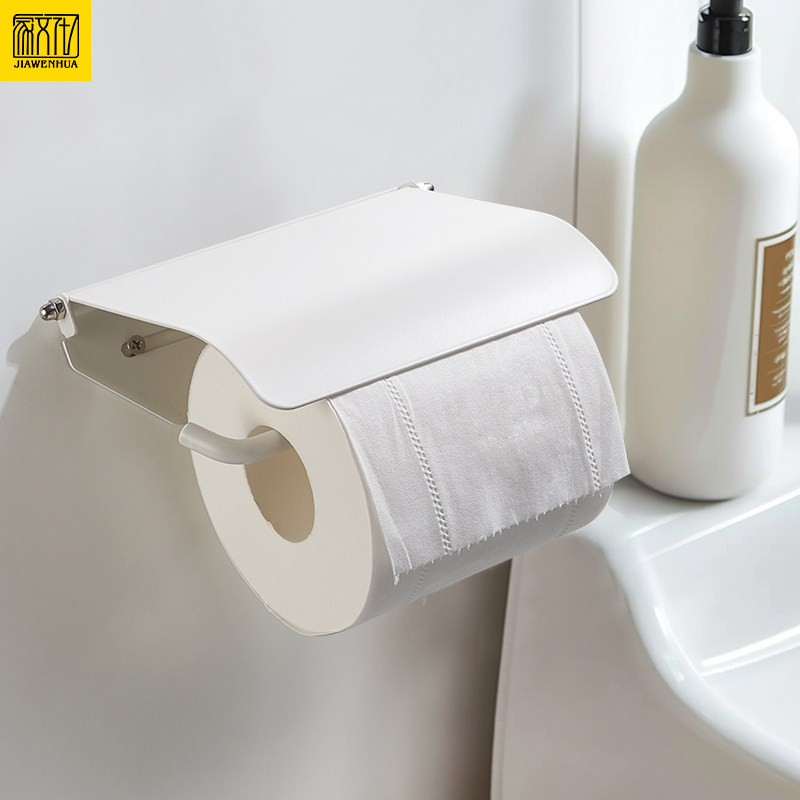 卫生间厕a纸架卫生纸置物架纸巾浴室奶油白厕所手纸架酒店民宿商