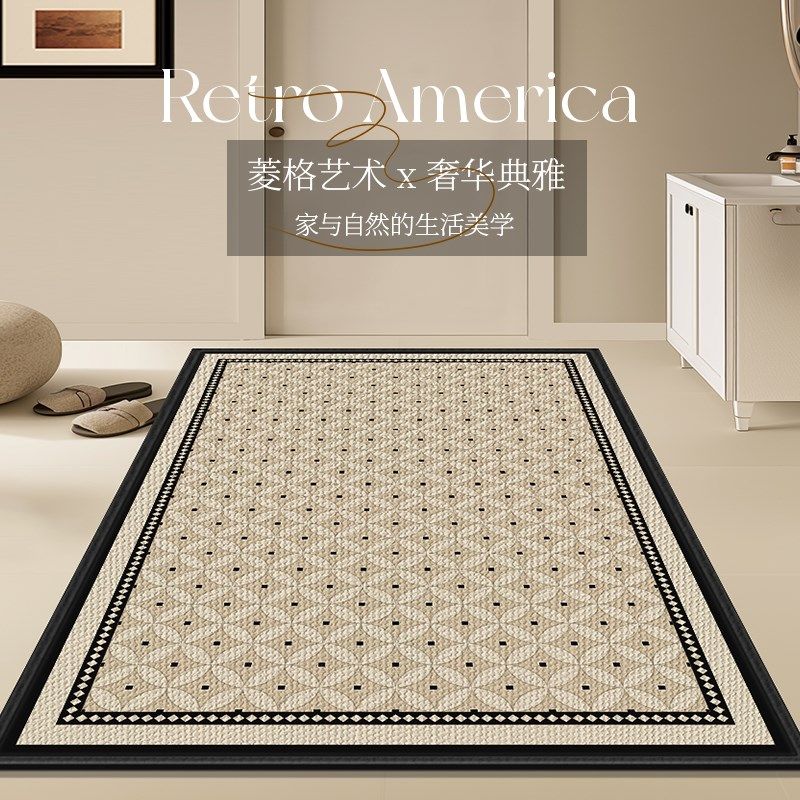 法式奶油风高级感入户门地垫进门门口脚垫玄关地毯家用可定制门垫,居家布艺,入户地垫,淘宝优惠券,粉丝福利购,淘宝优惠卷