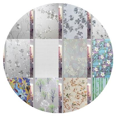 彩色窗户贴纸全遮光推拉门贴纸玻璃E贴纸卫生间窗纸玻璃贴膜不透