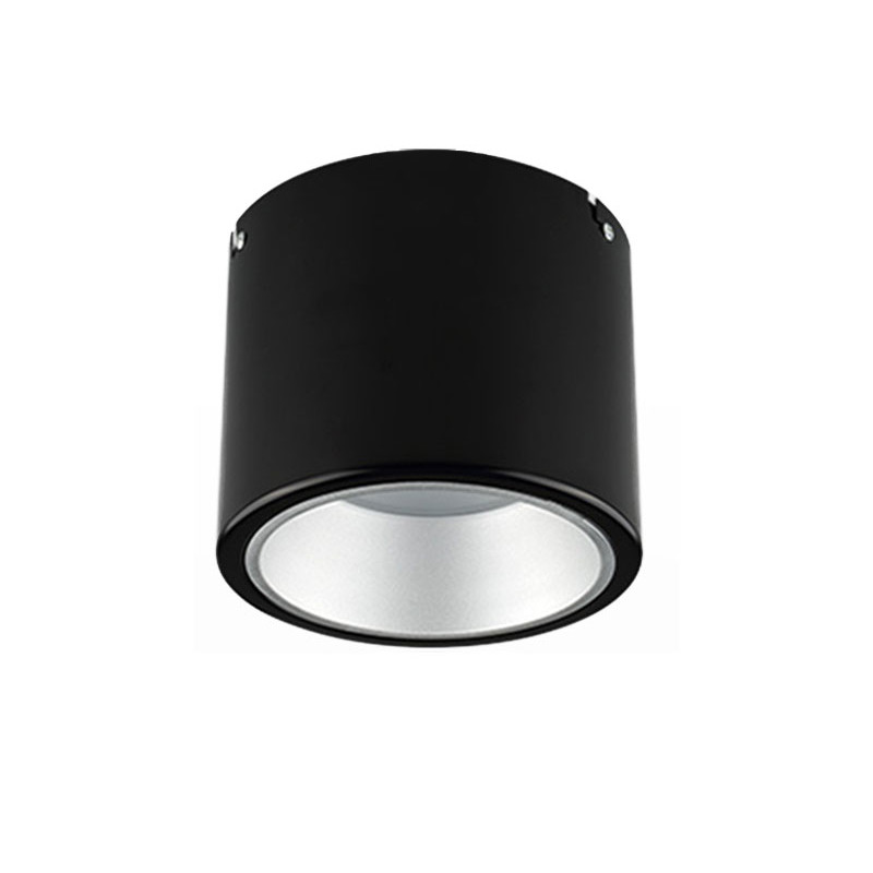 led明装筒灯圆形4寸5寸6寸8寸防D眩吸顶格栅铺店办公商用工装桶灯