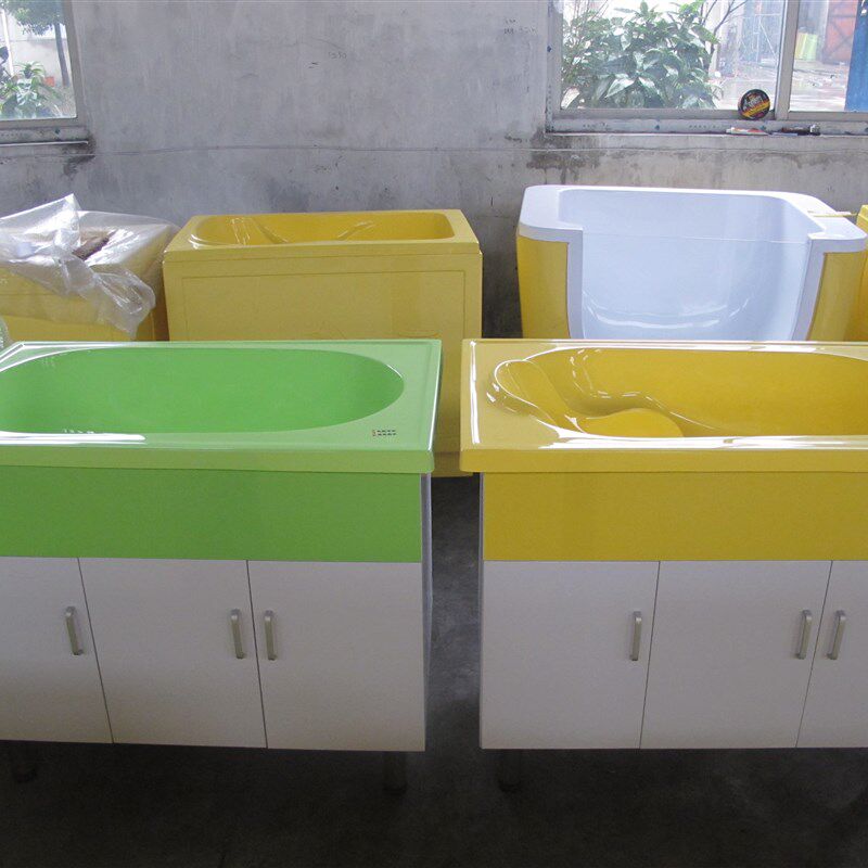 亚克力婴儿游泳池/整体带柜子/沐浴池 /洗澡盆 沐V浴盆连体洗澡盆