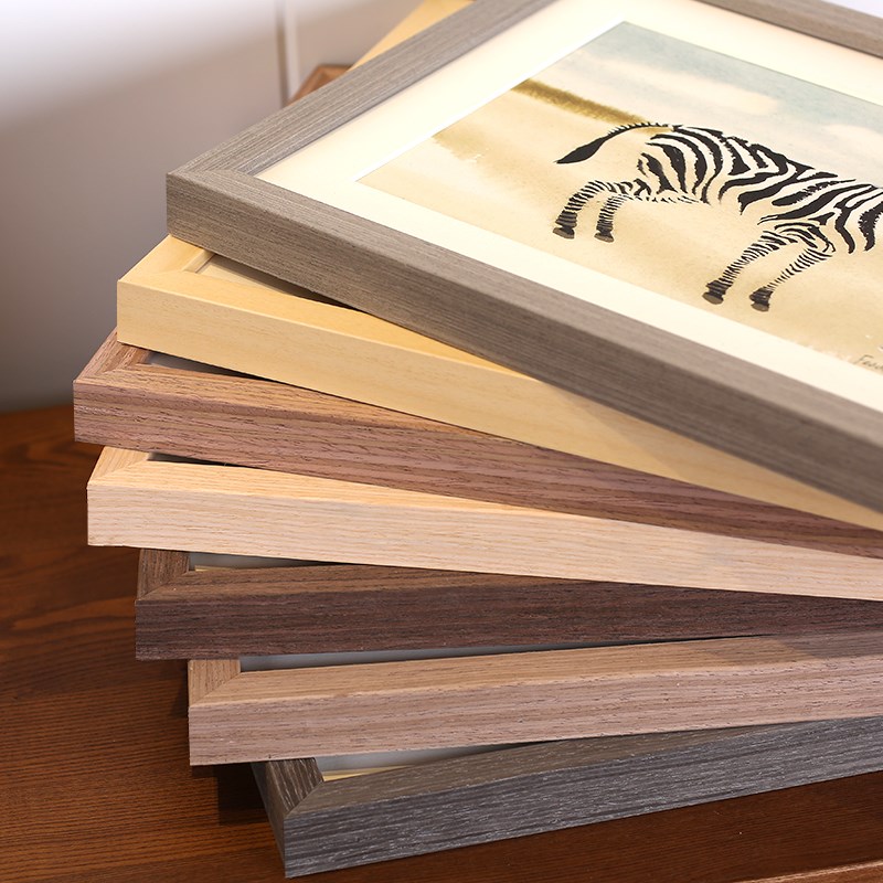 58N实木相框挂墙画框Ao4a316 18 24寸4K8开照片拼图海报框可定 做
