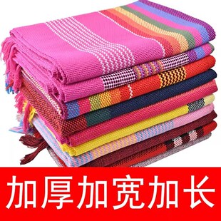 云南丽江特色摩梭手工披肩加厚加宽旅游空调披肩围巾两用