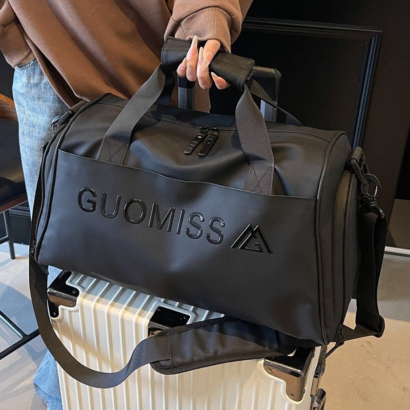 旅行包男款高级感大容量手提防水出差短途男行李包男士可套拉杆箱