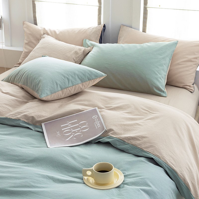 被套1.5单件180x200x230x250cm全棉纯色1.8米被罩248定制尺寸