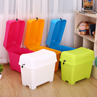 多功能玩具收纳箱收纳凳带锁防水塑料储物凳箱换鞋凳子整理箱包邮