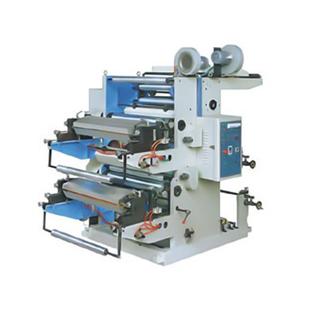 二色层叠式柔版凸版印刷机两色全自动塑料薄膜柔版印刷机