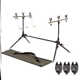 改造俩用金属钓竿架折叠支架两用炮台竿架地插炮台鱼竿支架欧式