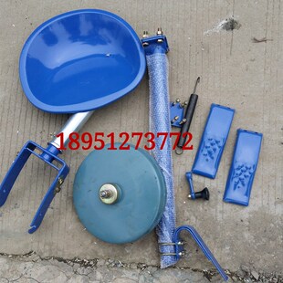 常州手扶拖拉机旋耕机配件 尾轮总成 轮子坐垫尾轮叉摇手柄