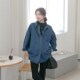洋气牛仔长袖 款 衬衫 秋冬季 潮妈外出牛仔外套秋 孕妇装 新款 网红时尚