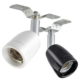 爬宠爬虫箱陆龟箱万向灯头陶瓷灯头加热灯座耐高温360度旋转灯座