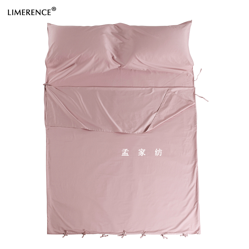 纯棉60支酒店隔脏睡袋宾馆旅行神器旅睡宝便携床单被套出差可定做