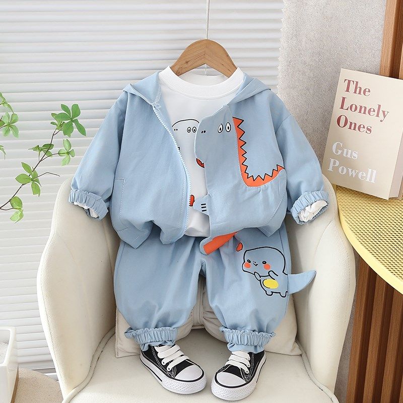 男童春装套装儿童2024外套春秋季新款外穿宝宝小童连帽婴儿三件套,童装/婴儿装/亲子装,套装,淘宝优惠券,粉丝福利购,淘宝优惠卷