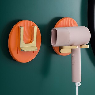 可折叠吹风机架置物架免打孔电吹风挂架卫生间吹风筒架子浴室支架