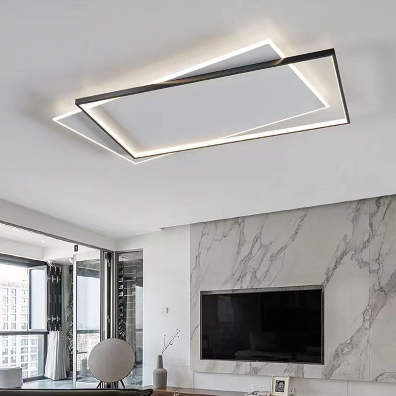 北欧极简主卧室灯吸顶灯2023年新款简约现代大气家用 led客厅灯具