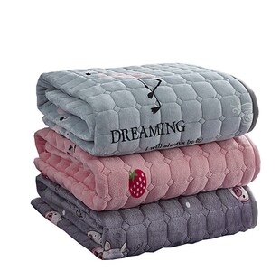 牛奶绒薄床垫软垫防滑褥子学生宿舍法兰绒保暖毛毯床单垫被床褥垫