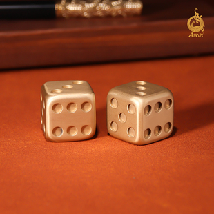 全铜手把件《顺顺利利》铜工艺品摆件家居饰品骰子健身球新年礼物