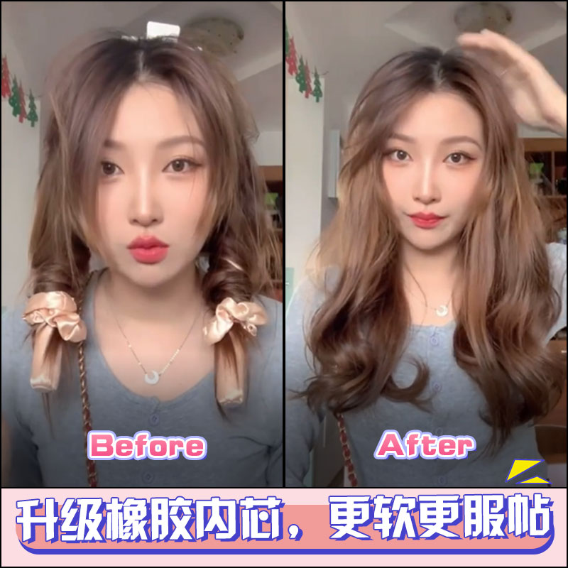 睡觉卷发神器懒人女大波浪卷发打理不伤发睡眠海绵卷发棒夹子免烫