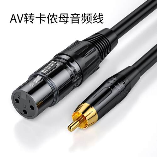 RCA莲花转卡侬公功放调音台av