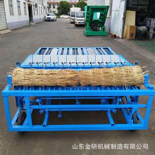 新型不断线大棚草苫子机 蒲草稻草草席编织机 绿化植被保温草帘机