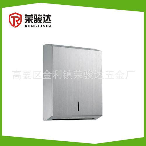 厂家供应新款不锈钢擦手纸柜酒店卫生间用砂光挂墙式纸巾盒
