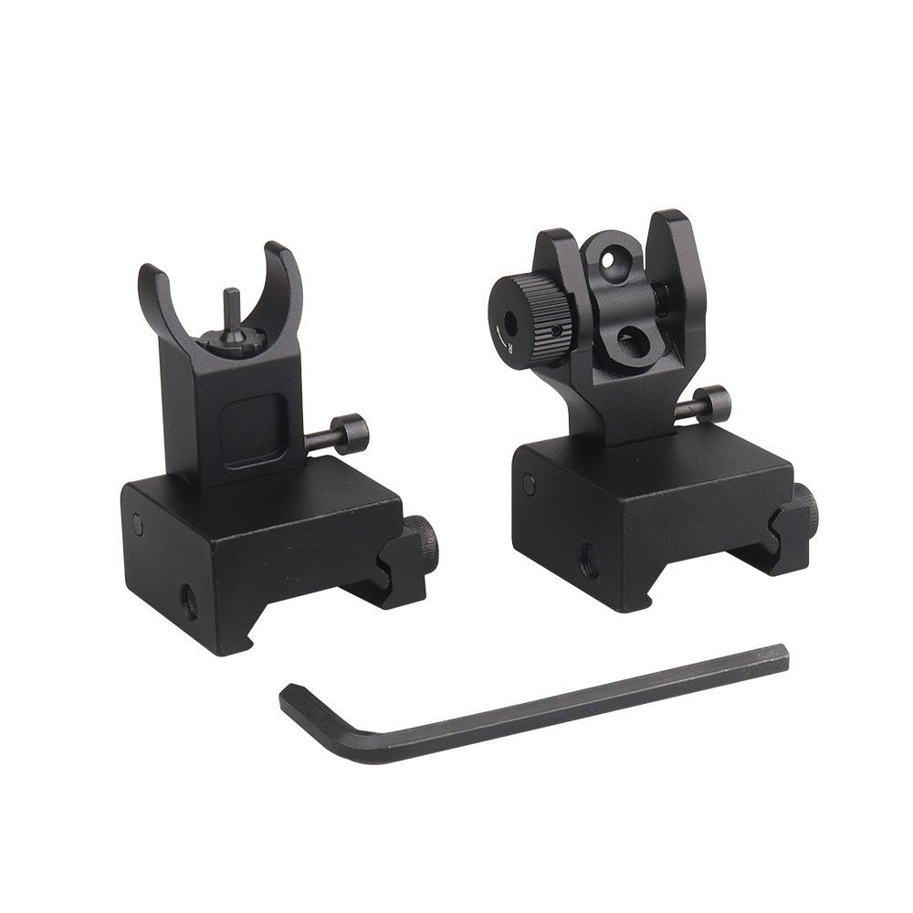 全金属前后准星 水弹机械瞄装饰品Front Rear Sight