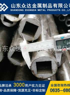 非标定 制外圆内异型钢管 精密外圆内方钢管 外圆内四方钢管S28MM