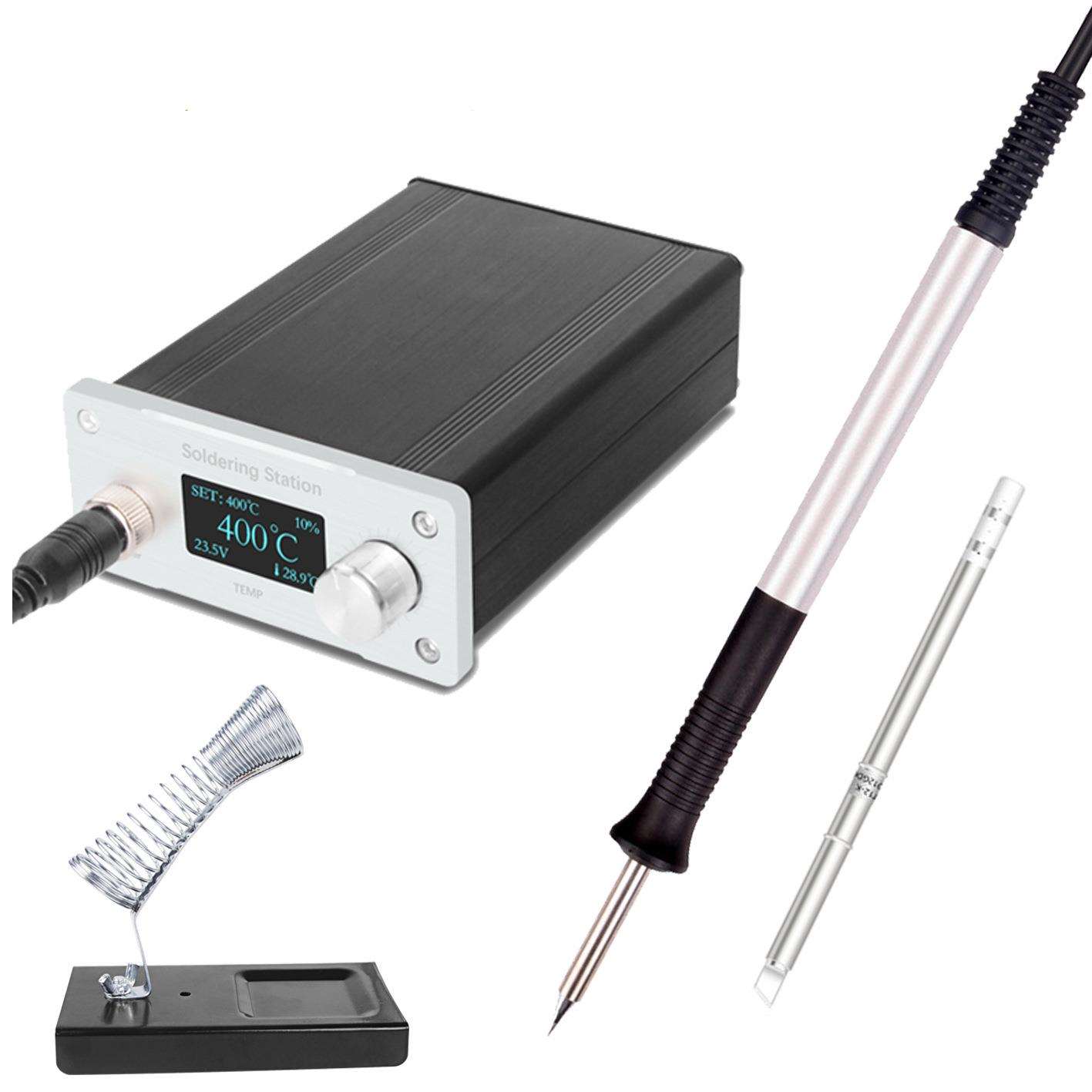 stm32 芯片T12焊台手机电脑维修1.3寸 OLED 显示电烙铁铝合金手柄