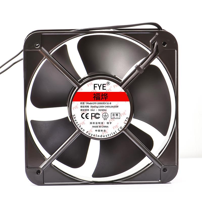 福烨/FYE散热风扇交流风机 20060HBL 220V滚珠铜线20060 轴流风扇