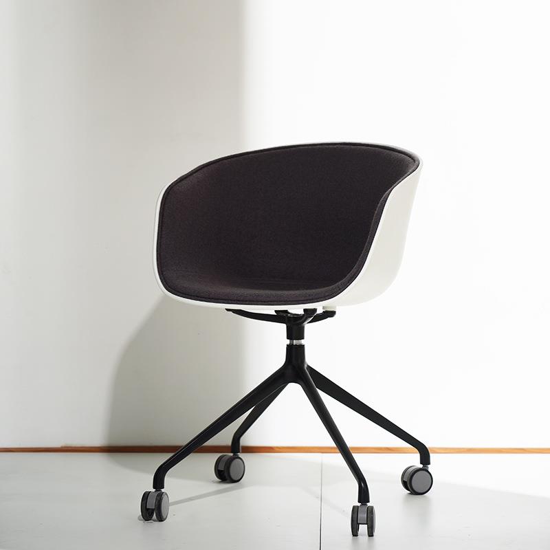 北欧可旋转升降椅家用人体工学椅舒适电脑椅铁脚餐椅靠背椅办公椅