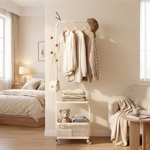 多功能落地式挂衣架卧室衣帽架