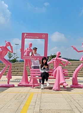 抽象音乐人物雕塑户外艺术会展音乐舞蹈商场售楼部美陈装饰大摆件