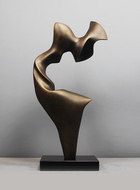 雕塑摆饰抽象艺术家居饰品酒店玄关摆放样板房售楼处客厅轻奢摆件