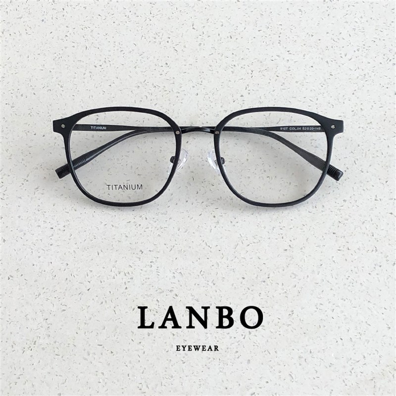 超轻钛架11g文艺椭圆形近视眼镜男潮标准脸女素颜黑色大框显脸小