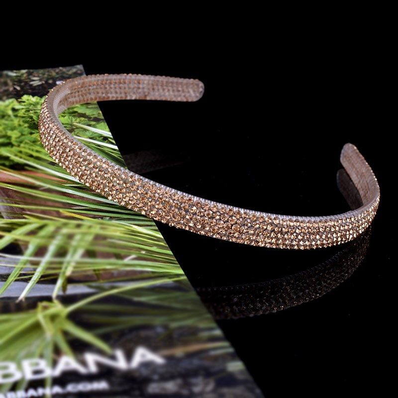 发箍女发卡网红2024年新款发饰品头饰春夏百搭外出高颅顶水钻磨砂