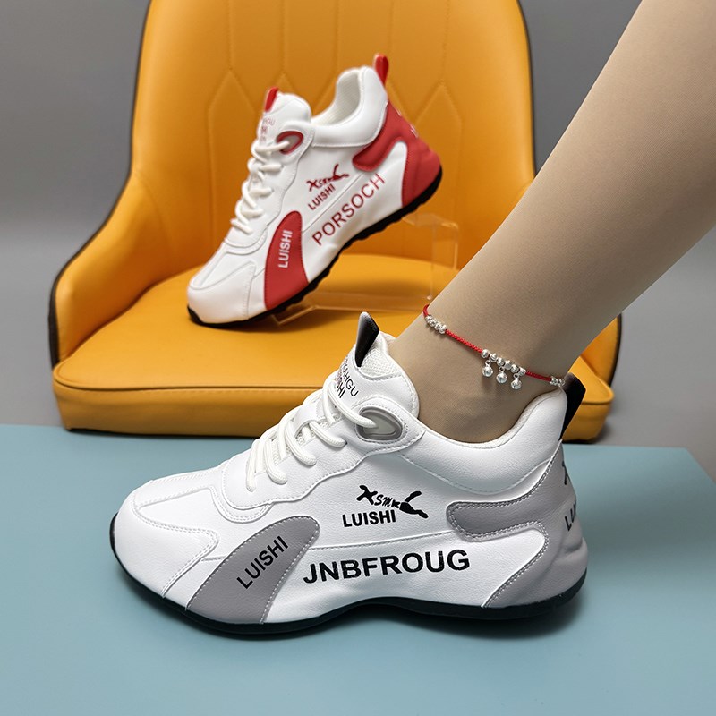 春季新款正品运动鞋男女情侣皮蓬老爹鞋休闲单鞋时尚软底轻便跑鞋