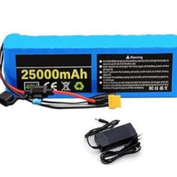 电动自行车电池 48v 25Ah 18650 锂离子电池组 13串3并+充电器