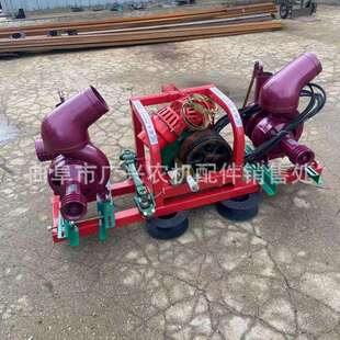 后传动连接6寸水泵扬程20米吸程10米排涝泵 带压井加引水方便