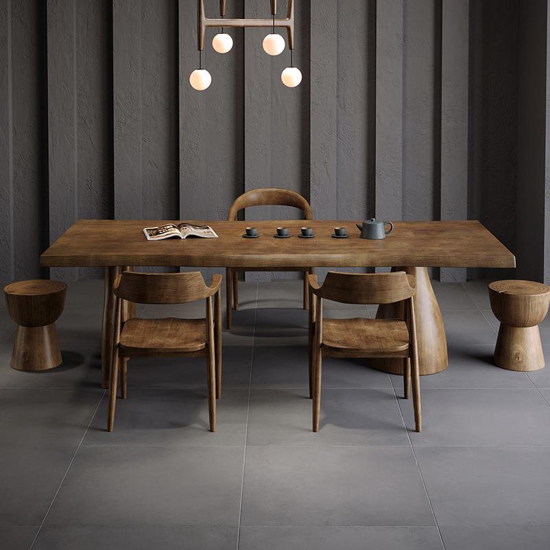 新中式实木茶桌椅组合客厅大板泡茶桌办公室商务会客洽谈禅意茶台