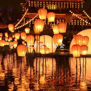 孔明灯笼天幕灯笼灯光节灯会庙会灯展游乐园公园商场防水冬瓜灯笼