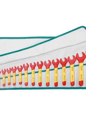 宝工 PK-2811M VDE1000V 高压绝缘开口扳手套装呆头扳手15件