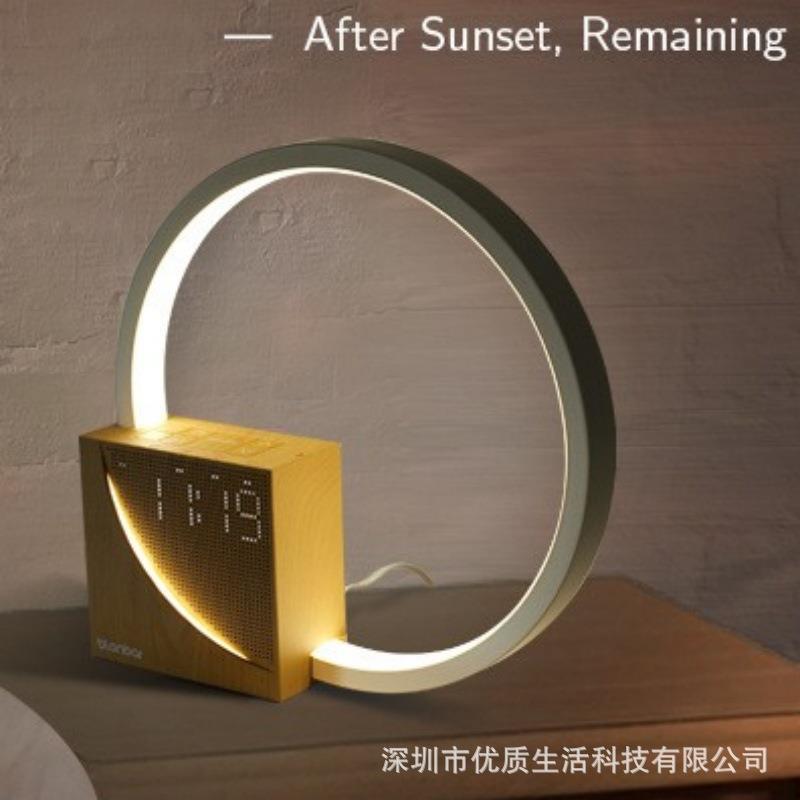 跨境儿童睡眠起床自然模拟日出唤醒灯时钟闹钟白噪音氛围灯音乐盒