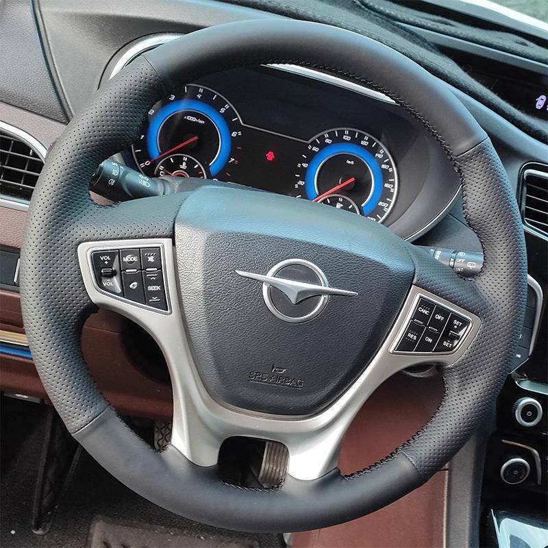 海马323 m3 m5 m6 S5 S7方向盘套真皮福美来F7普力马把套手缝专用