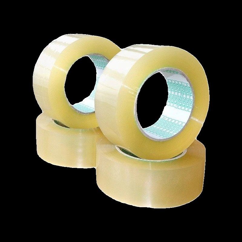 整箱透明胶带封箱快递物韧打包4厘5.5cm6.米大卷超粘超流性宽胶布