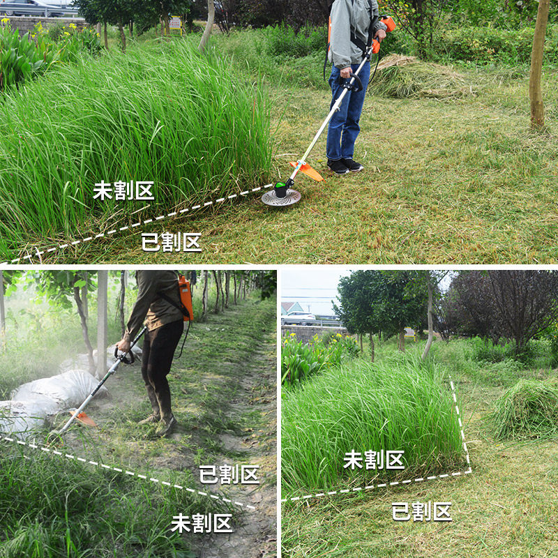 充电式割草机电动车割灌机草园机草草机打除机背负式坪林收割工具